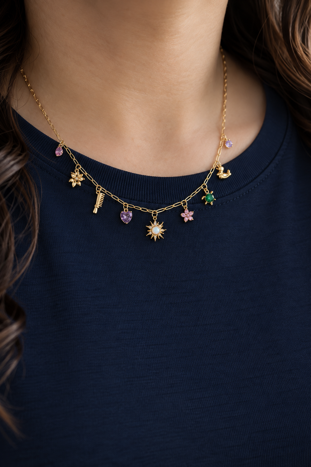Rapunzel Charm Necklace