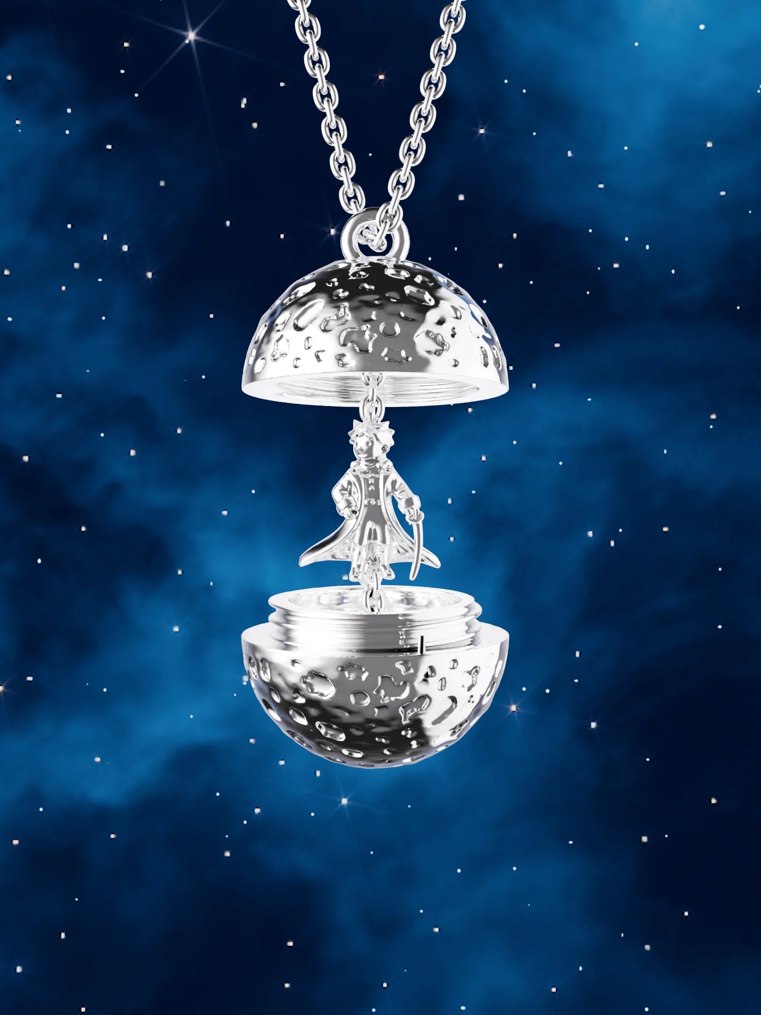 The Little Prince Asteroid B-612 Locket Necklace