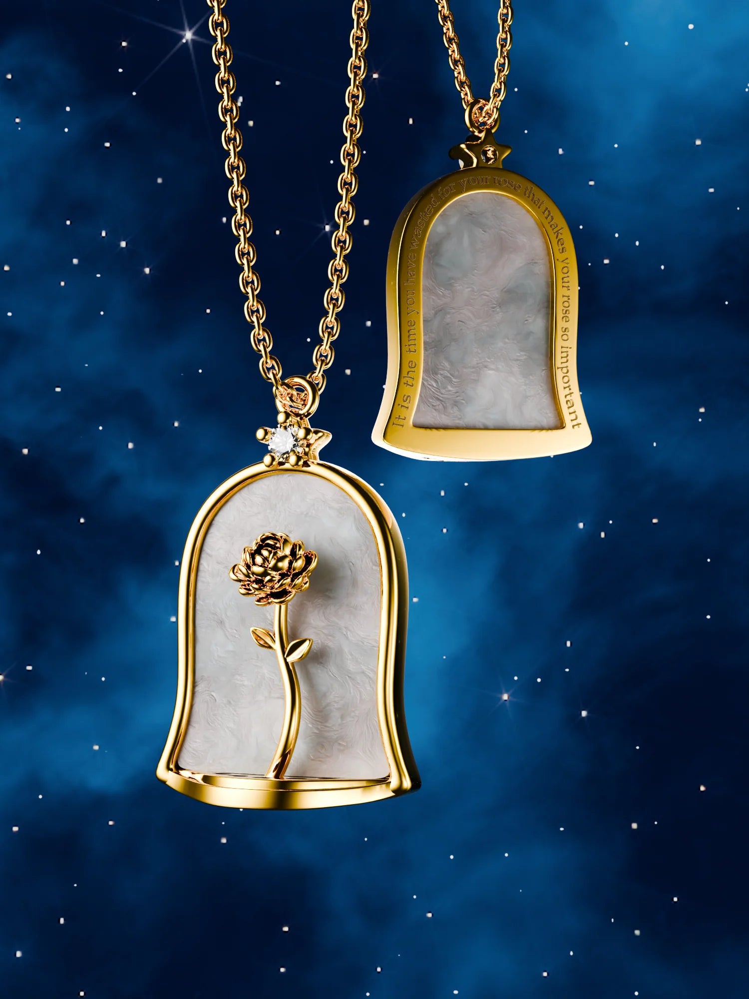 Dome Rose Necklace